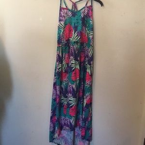 Short sleeve long dress